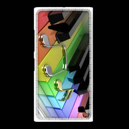 Coque Nokia Lumia 735 Rainbow piano