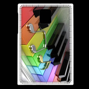 Coque Blackberry Passport Rainbow piano