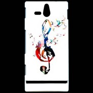 Coque Sony Xperia U Clé de sol en dessin 25