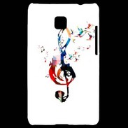 Coque LG Optimus L3 II Clé de sol en dessin 25