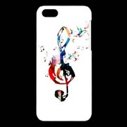 Coque iPhone 5C Clé de sol en dessin 25