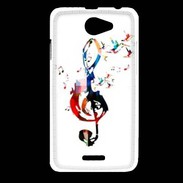 Coque HTC Desire 516 Clé de sol en dessin 25