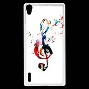 Coque Huawei Ascend P7 Clé de sol en dessin 25