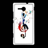 Coque Sony Xpéria SP Clé de sol en dessin 25