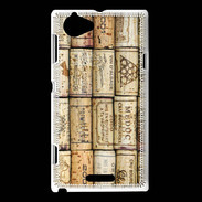 Coque Sony Xperia L Bouchon de bouteille de vin 2