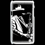 Coque Samsung Galaxy S Saxophoniste en noir et blanc 2