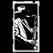 Coque Nokia Lumia 720 Saxophoniste en noir et blanc 2