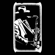 Coque Sony Xperia Typo Saxophoniste en noir et blanc 2