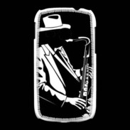 Coque Samsung Galaxy Young Saxophoniste en noir et blanc 2