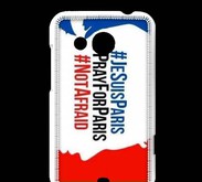 Coque HTC Desire 200 Je suis Paris 75
