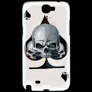 Coque Samsung Galaxy Note 2 Carte tête de mort pique