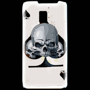 Coque LG P990 Carte tête de mort pique