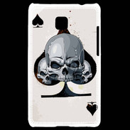 Coque LG Optimus L3 II Carte tête de mort pique