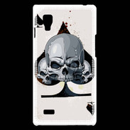 Coque LG Optimus L9 Carte tête de mort pique