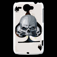 Coque HTC Wildfire G8 Carte tête de mort pique