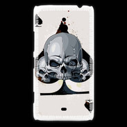 Coque Nokia Lumia 1320 Carte tête de mort pique