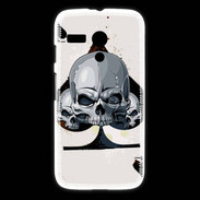 Coque Motorola G Carte tête de mort pique