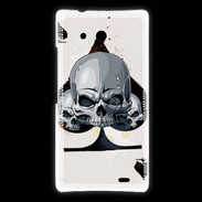 Coque Huawei Ascend Mate Carte tête de mort pique