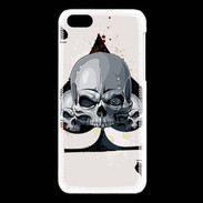 Coque iPhone 5C Carte tête de mort pique