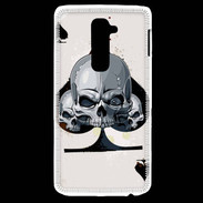 Coque LG G2 Carte tête de mort pique