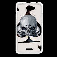 Coque HTC Desire 516 Carte tête de mort pique