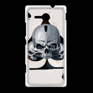 Coque Sony Xpéria SP Carte tête de mort pique