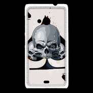 Coque Nokia Lumia 535 Carte tête de mort pique