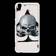 Coque HTC Desire Eye Carte tête de mort pique