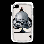 Coque LG L40 Carte tête de mort pique