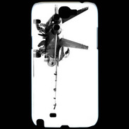 Coque Samsung Galaxy Note 2 Avion de chasse F18 en noir et blanc
