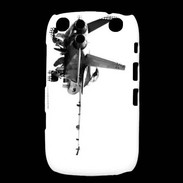 Coque Blackberry Curve 9320 Avion de chasse F18 en noir et blanc