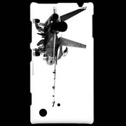 Coque Nokia Lumia 720 Avion de chasse F18 en noir et blanc