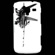 Coque Samsung Galaxy Ace 2 Avion de chasse F18 en noir et blanc
