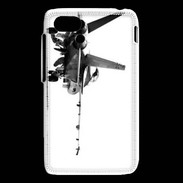 Coque Blackberry Q5 Avion de chasse F18 en noir et blanc