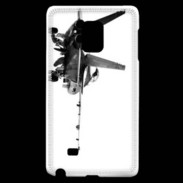 Coque Samsung Galaxy Note Edge Avion de chasse F18 en noir et blanc
