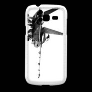 Coque Samsung Galaxy Fresh Avion de chasse F18 en noir et blanc