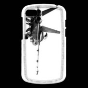 Coque Blackberry Q10 Avion de chasse F18 en noir et blanc