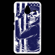 Coque Personnalisée Nokia Lumia 640XL LTE Tête de mort Biker USA