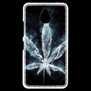 Coque Personnalisée Nokia Lumia 640XL LTE Feuille de cannabis en fumée
