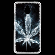 Coque Personnalisée Nokia Lumia 640XL LTE Feuille de cannabis en fumée