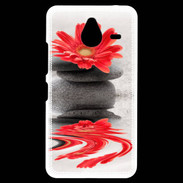 Coque Personnalisée Nokia Lumia 640XL LTE Fleurs et galet