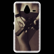 Coque Personnalisée Nokia Lumia 640XL LTE Attention maîtresse dangereuse
