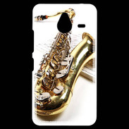 Coque Personnalisée Nokia Lumia 640XL LTE Saxophone et partitions