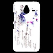 Coque Personnalisée Nokia Lumia 640XL LTE Papillons et notes de musique