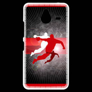 Coque Personnalisée Nokia Lumia 640XL LTE Illustration Handball en noir et rouge