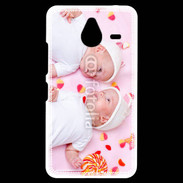 Coque Personnalisée Nokia Lumia 640XL LTE Jumeaux avec bonbons