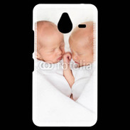 Coque Personnalisée Nokia Lumia 640XL LTE Duo de bébés qui dorment 2