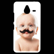 Coque Personnalisée Nokia Lumia 640XL LTE Bébé avec moustache