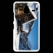 Coque Personnalisée Nokia Lumia 640XL LTE Chalet enneigé