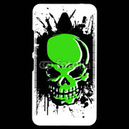 Coque Personnalisée Nokia Lumia 640XL LTE Tête de mort en vert et noir